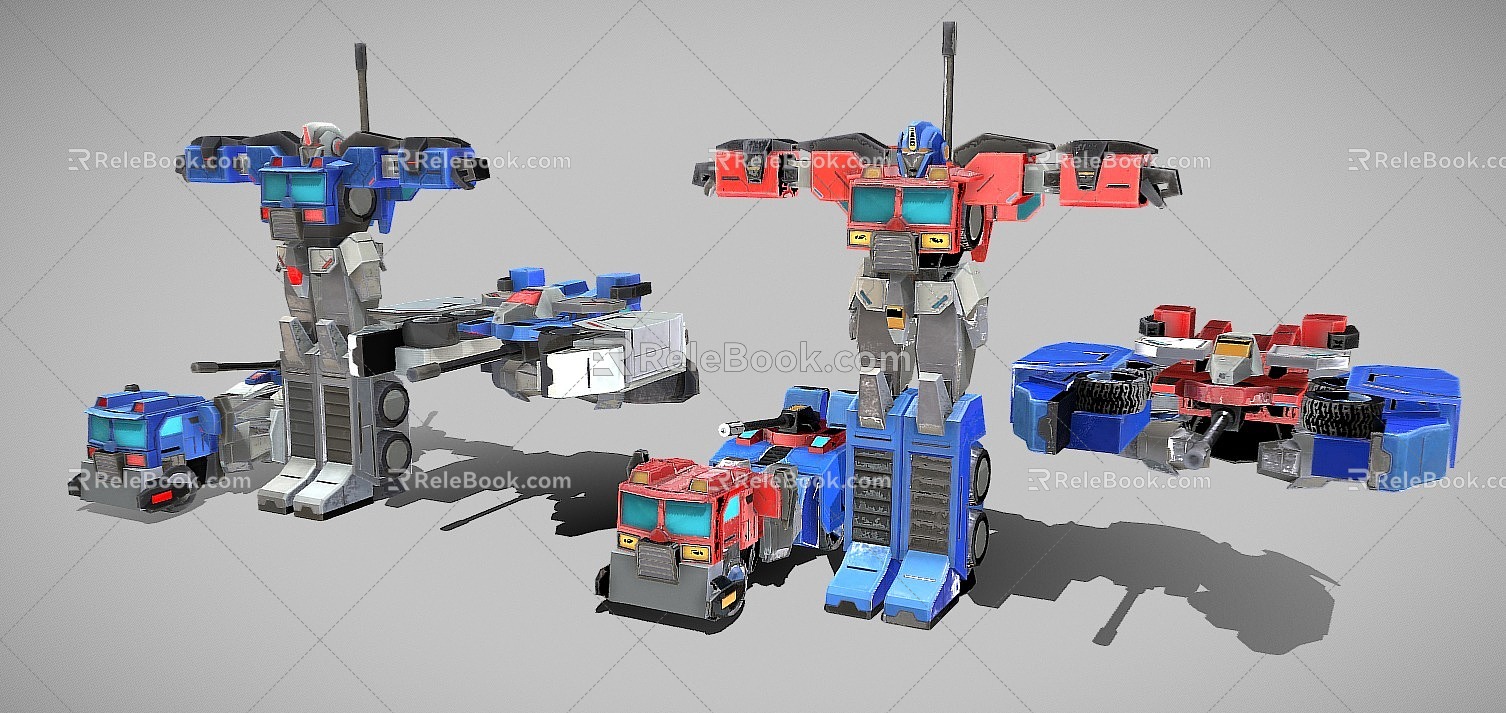 Robot Transformers Optimus Prime Megatron 3d model