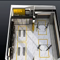 Auto Repair Shop With Car Lifts Tire Storage Racks And Professional Service Equipment