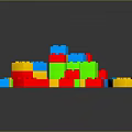 Colorful Plastic Building Blocks In Assorted Colors For Children Creative Play And Construction Toys