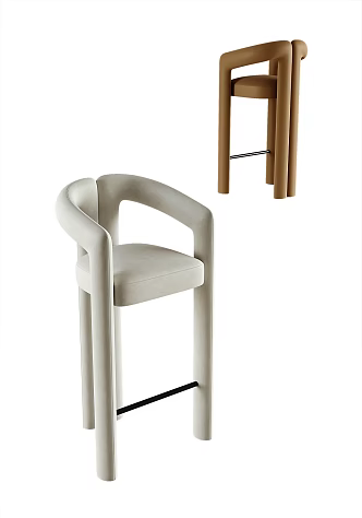 Modern Bar Chair 3d model