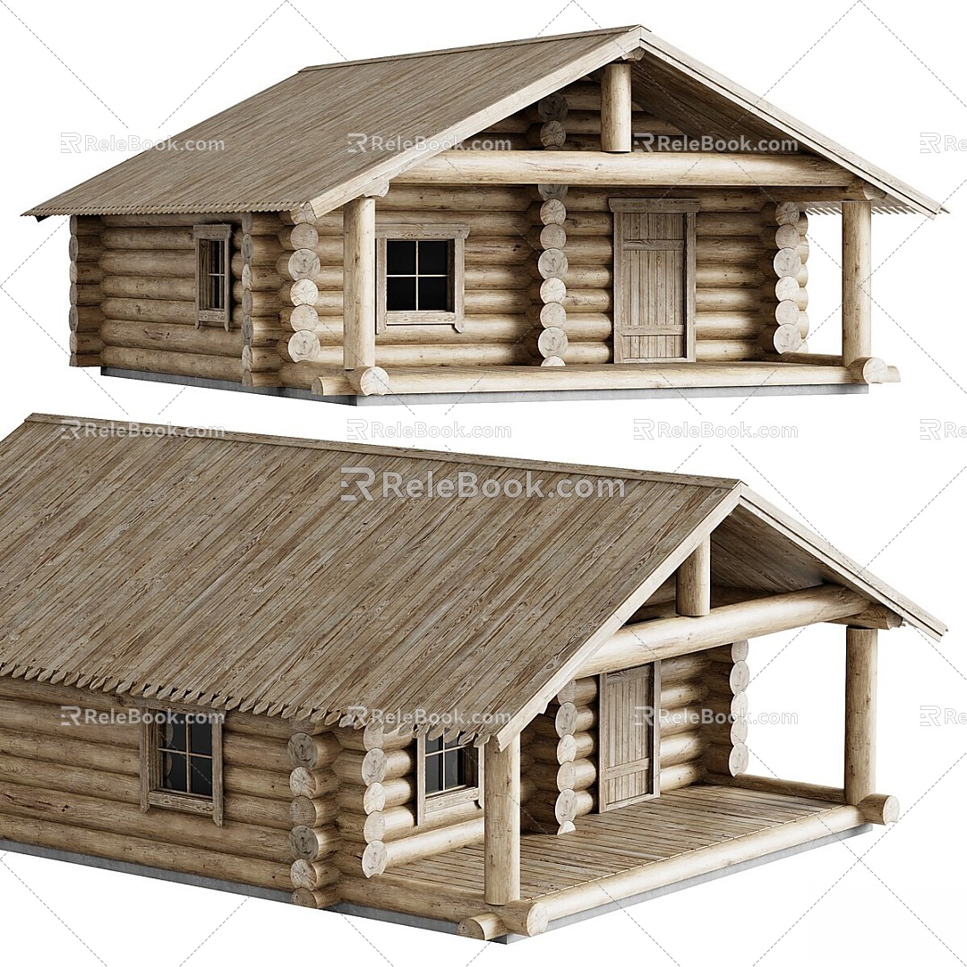 Wooden House 3d model