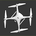 High Quality White Quadcopter Drone With Four Propellers And Landing Gear Design