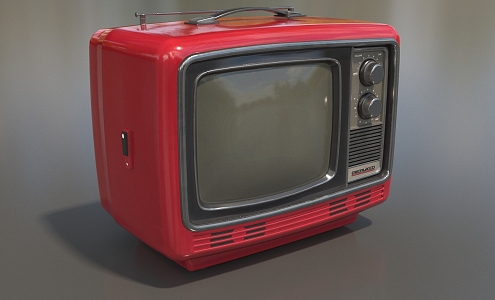 Old-fashioned TV Set Old TV Set Black and White TV Set Nineties TV Retro Low Face Number Low Model Simple Model Film and Television Level Super Realism 3d model