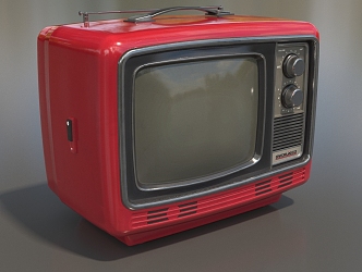 Old-fashioned TV Set Old TV Set Black and White TV Set Nineties TV Retro Low Face Number Low Model Simple Model Film and Television Level Super Realism 3d model