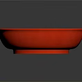 Vibrant Red Bowl As Essential Household Item For Daily Kitchen Use
