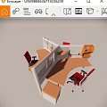 Modern Modular Office Desk With Wooden Top Partition And Ergonomic Chairs