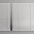 White Horizontal Window Blinds for Light Control in Modern Home Interior 3d model