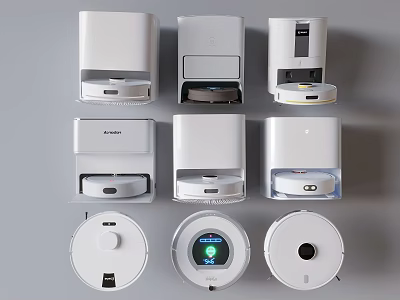 Smart Machines For Home Use Including Various Intelligent Appliances And Devices 3d model
