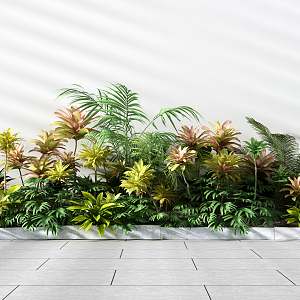 modern plants 3d model