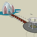 Sacred Religious Architecture With Gothic Spire Archway Red Carpet And Glass Roof