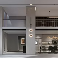Modern Basement Living Room With Wooden Slat Wall Marble Accent Sofa Armchair And Artworks