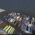 Colorful Stacked Books And Magazines With Vibrant Covers Arranged Together