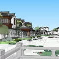 Chinese ancient antique architecture 3d model