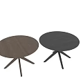 Black Round Dining Table With Modern Crossed X Shaped Legs Design