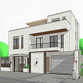 Modern single-family villa homestay building self-built house 3d model