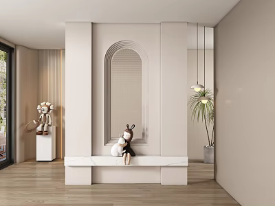 Entrance aisle partition 3d model