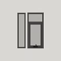 Aluminum alloy window combination 3d model
