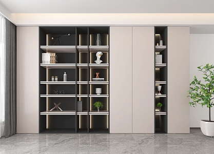 Bookcase combination 3d model