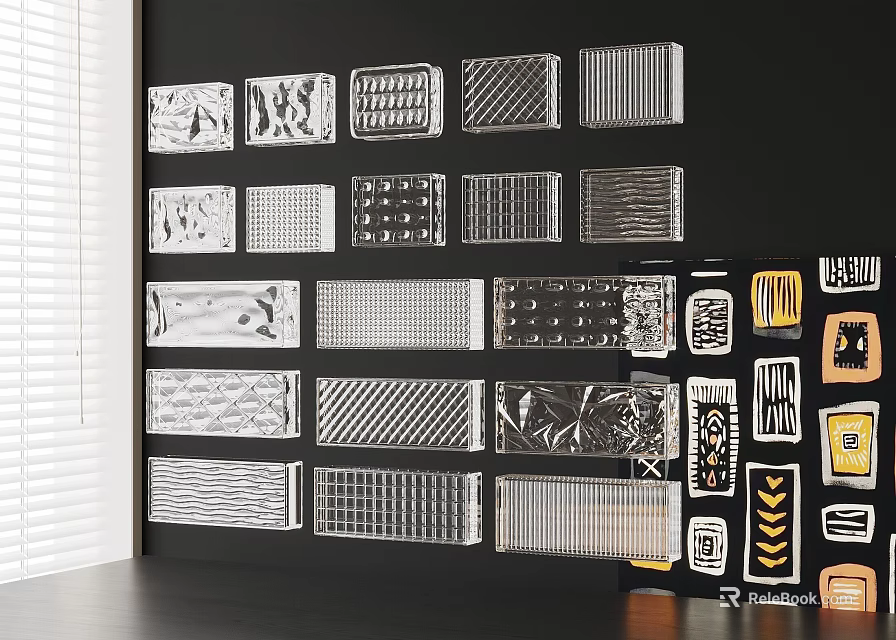 Modern Decorative Room Dividers With Diverse Patterns Textures And Stylish Designs 3d model 