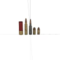 Weapons of various types of ammunition 3d model
