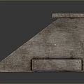 Three Distressed Wooden Steps in Brown and Gray with Rustic Open Design