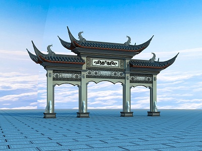 Chinese archway model