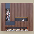 Modern Wooden Shoe Cabinet Design With Illuminated Open Shelf Drawer And Storage Compartments