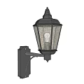 Vintage Style Wall Sconce With Curved Arm Metal Finish And Textured Glass Shade