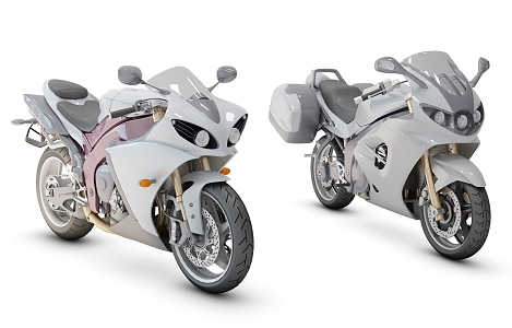 Modern Motorcycle 3d model