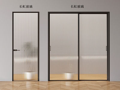 sliding door Changhong glass single door kitchen glass swing door Changhong glass sliding door 3d model