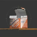 Open Paper Box Containing Colorful Chalks Placed On Wooden Board For Daily Use