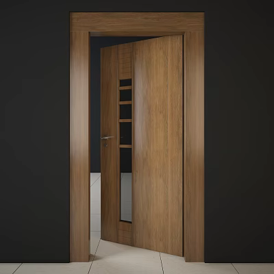 Modern swing door 3d model