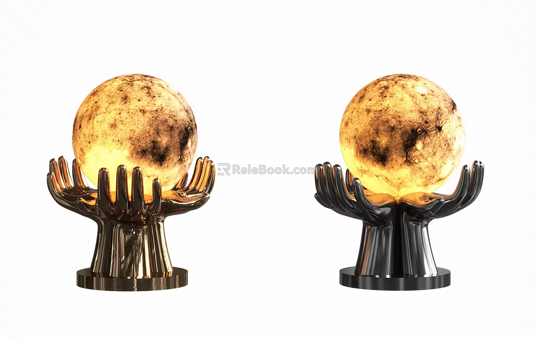 Modern Table Lamp Metal Bergamot Planet Table Lamps Moon Floor Lamp 3d model