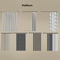 Poliform Curtains Various Styles Striped And Patterned Designs For Home Decor