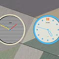 clock round clock wall ornaments clock ornaments 3d model