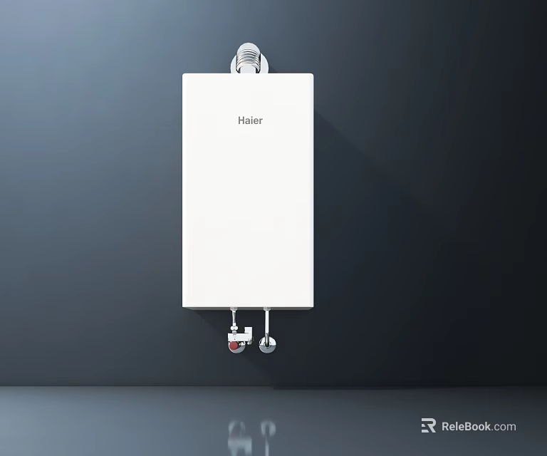 Haier White Wall Mounted Water Heater For Home Daily Use 3d model 