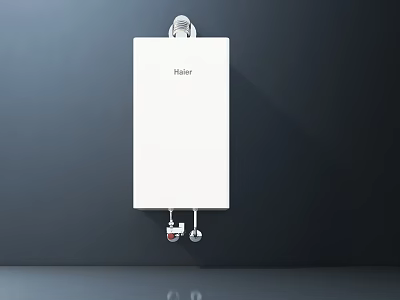 Haier White Wall Mounted Water Heater For Home Daily Use 3d model