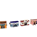 Colorful Miniature Shop Models With Various Storefront Designs And Cute Details