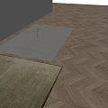 Modern Carpet Fabric Carpet Square Carpet Splicing Wood Floor 3d model
