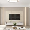 Modern Living Dining Room Interior With White Refrigerator Gray Door Dining Table Sofa Wall Art