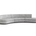 Modern Gray Irregular Sofa With Unique Design For Living Room Interior 3d model