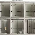 Modern Shower Sauna Designs With Classic Sliding And Minimalist Door Styles