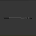 Modern Futuristic Pistol With Sleek Black Metallic Body And Ergonomic Grip Design