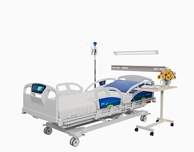 modern hospital bed medical equipment hospital bed 3d model