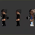 Diverse Stylized Cartoon Characters With Various Outfits Hairstyles And Poses