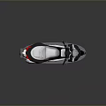 Sleek Modern Dark Colored Motorcycle With Windshield Dual Seat And Alloy Wheels