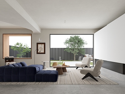 modern living room model