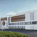 Style Class Primary School 3d model