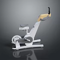 White And Yellow Home Workout Fitness Equipment With Adjustable Seat Handle And Pedals