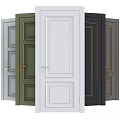 Various Colored Hinged Doors With Diverse Design Styles For Interior Decoration
